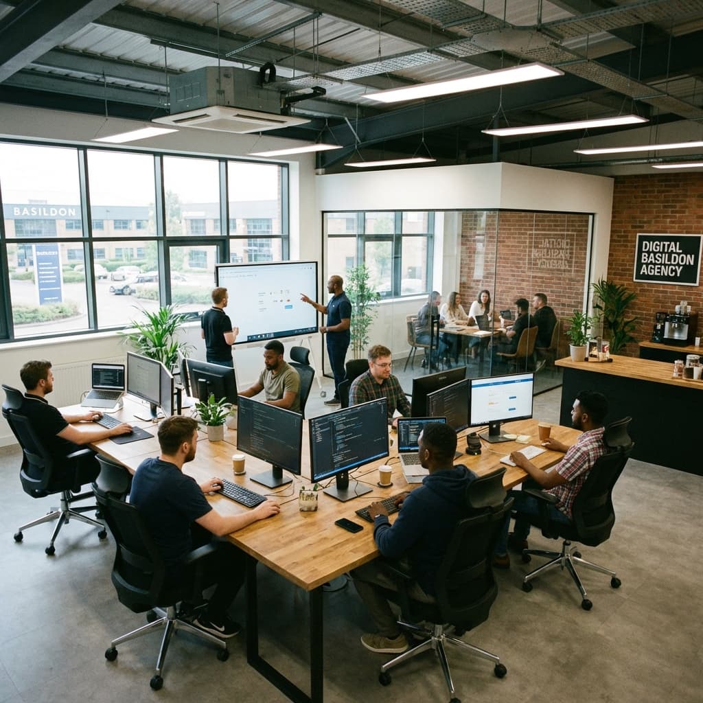 Professional web development team in Basildon