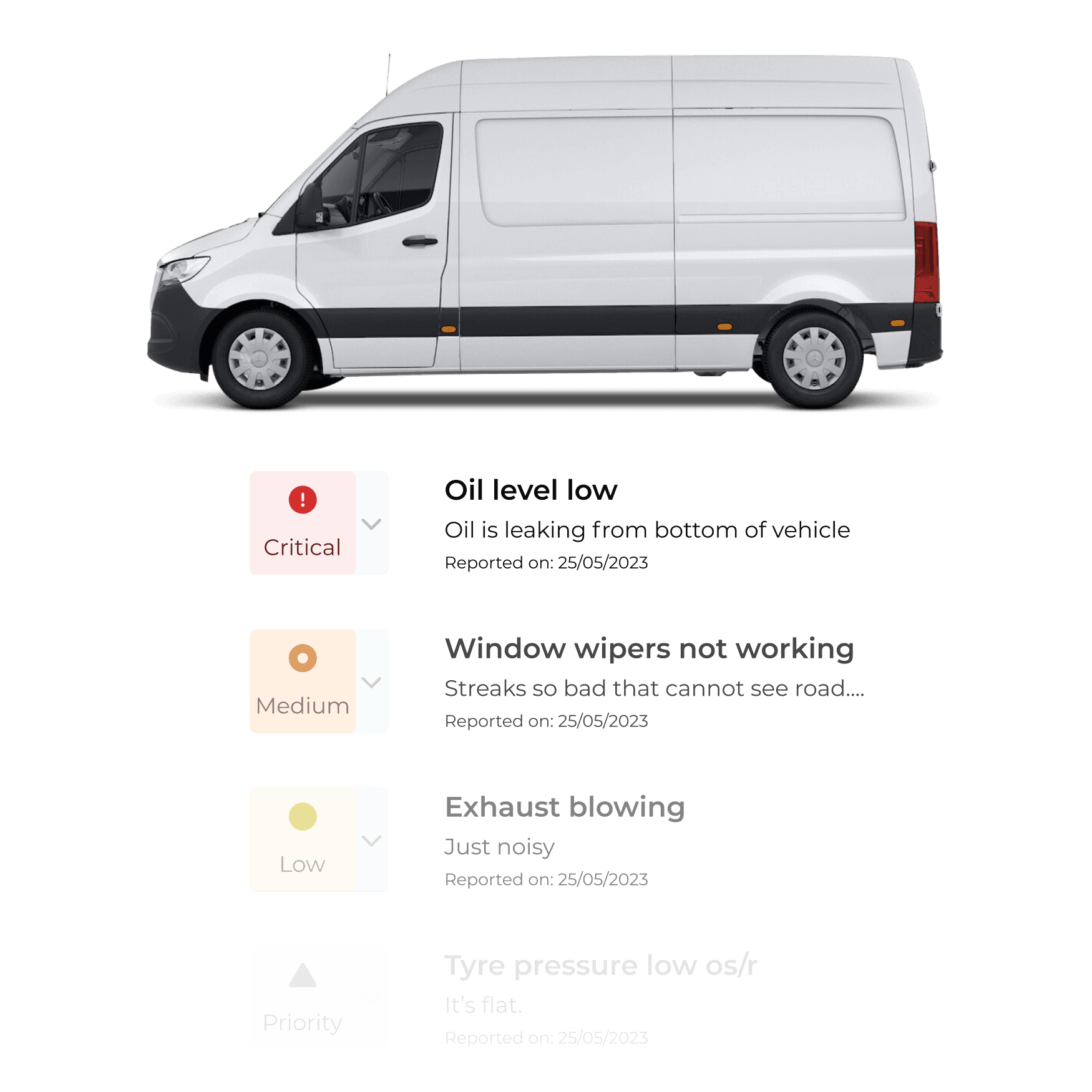 Anglian Truck Tyres fleet management dashboard user interface
