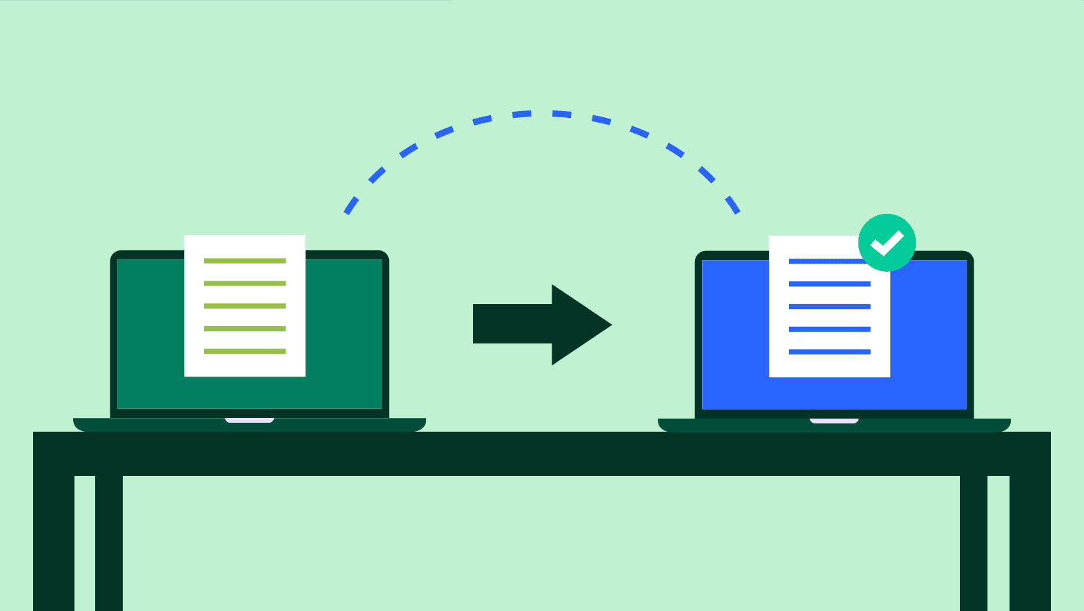 Graph showing system migration